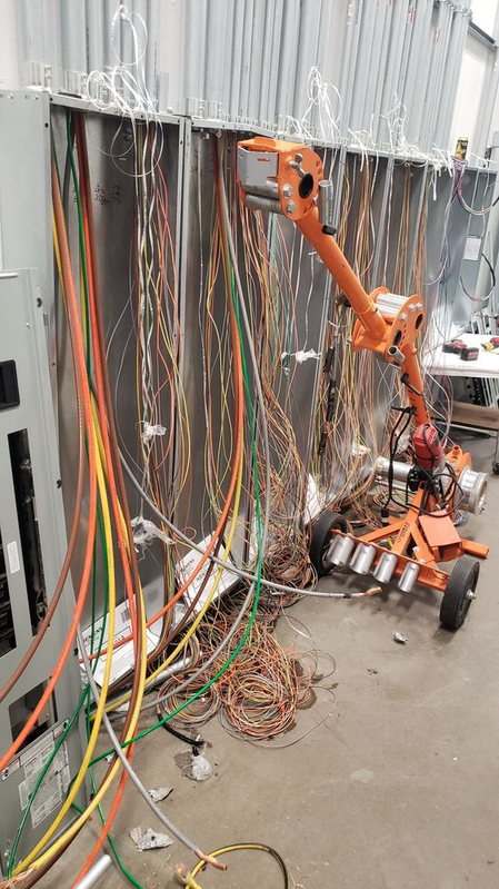 Electrical wire pulling installation