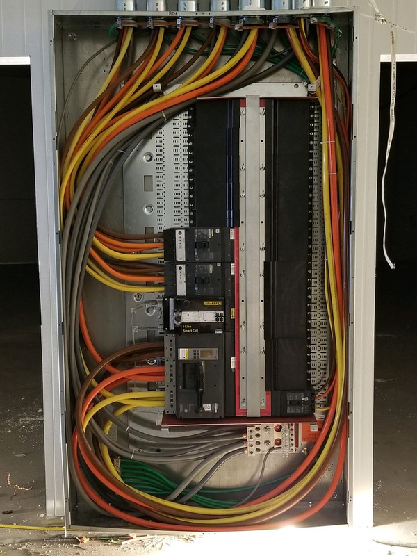 Commercial electrical installation by Nichols Electric