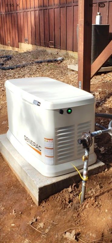 Completed generator electrical project