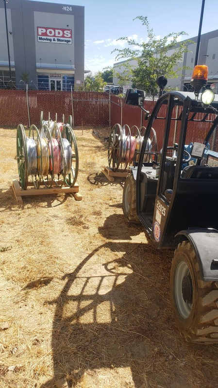 Completed wire pulling project